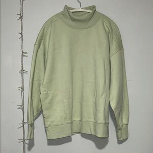 Aerie Sage Green Mockneck Sweater